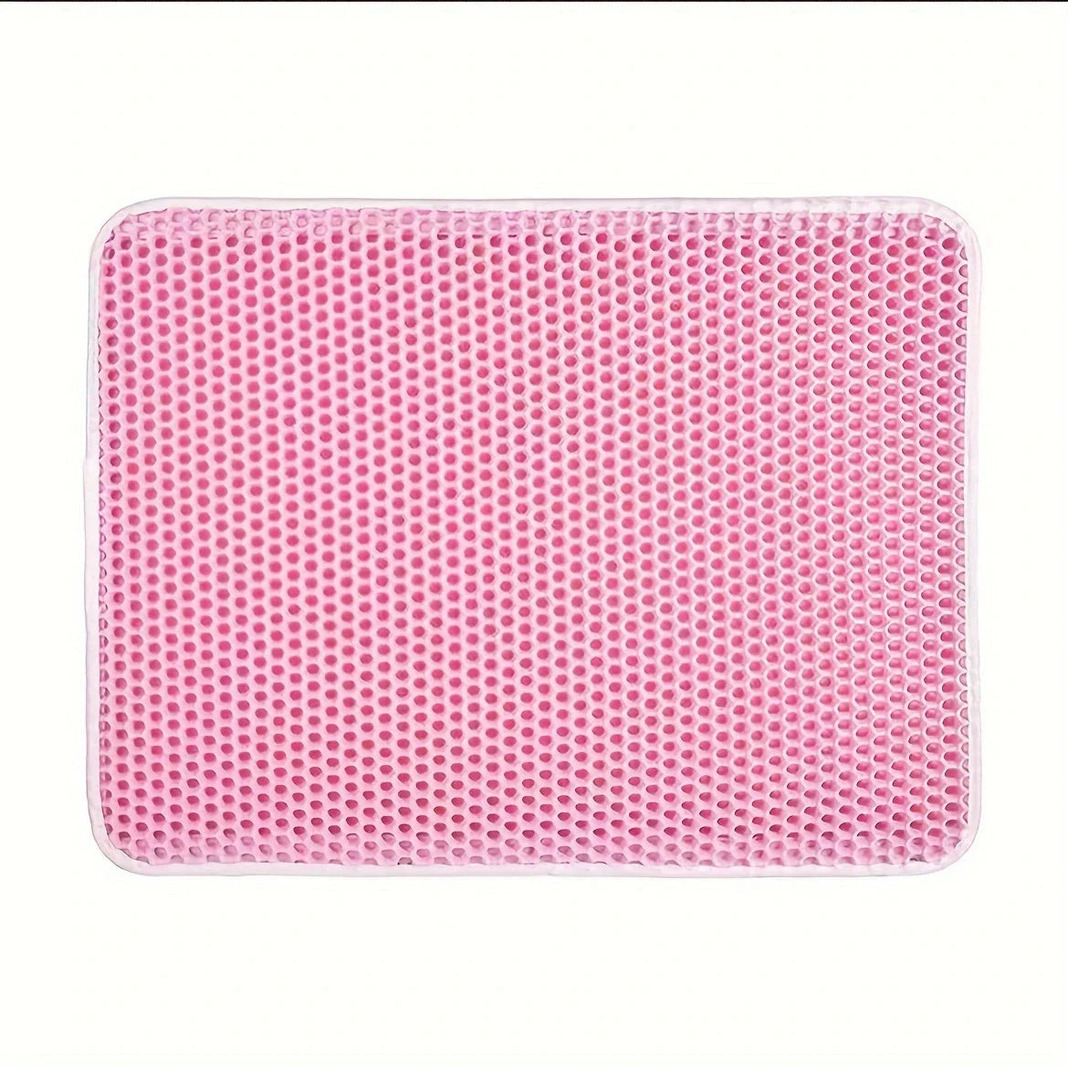 1Pc Large Size Cat Litter Mat-Advanced Honeycomb Double Layer Design,Urine Waterproof,Easy Cleaning,Scatter Control,Stay Clean PawsnHeart