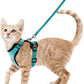 Cat Harness and Leash for Walking – Escape Proof, Soft &amp; Adjustable Vest Harnesses PawsnHeart