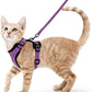 Cat Harness and Leash for Walking, Escape Proof Soft Adjustable Vest Harnesses for Cats, EasyControl PawsnHeart
